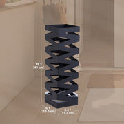 Square Metal Umbrella Stand with Hooks and Removable Drip Tray for Hallway by Songmics
