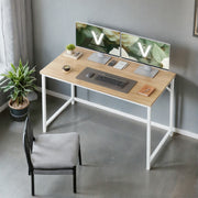 Wooden Computer Desk with Storage Shelf for Home Office or Study Room by Vasagle