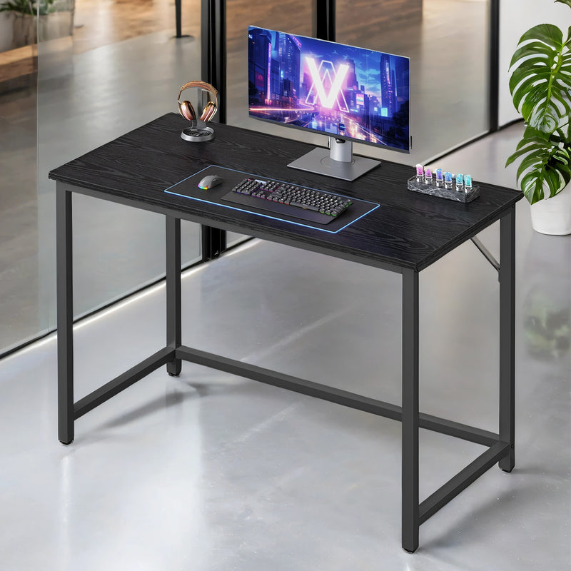 Wooden Computer Desk with Storage Shelf for Home Office or Study Room by Vasagle VASAGLE