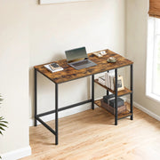 Industrial Computer Desk with 2 Storage Shelves for Home Office Workspace by Vasagle