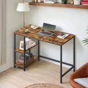 Industrial Computer Desk with 2 Storage Shelves for Home Office Workspace by Vasagle
