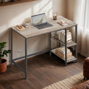 Computer Desk with Adjustable Shelves Reversible Writing Table for Home Office by Vasagle