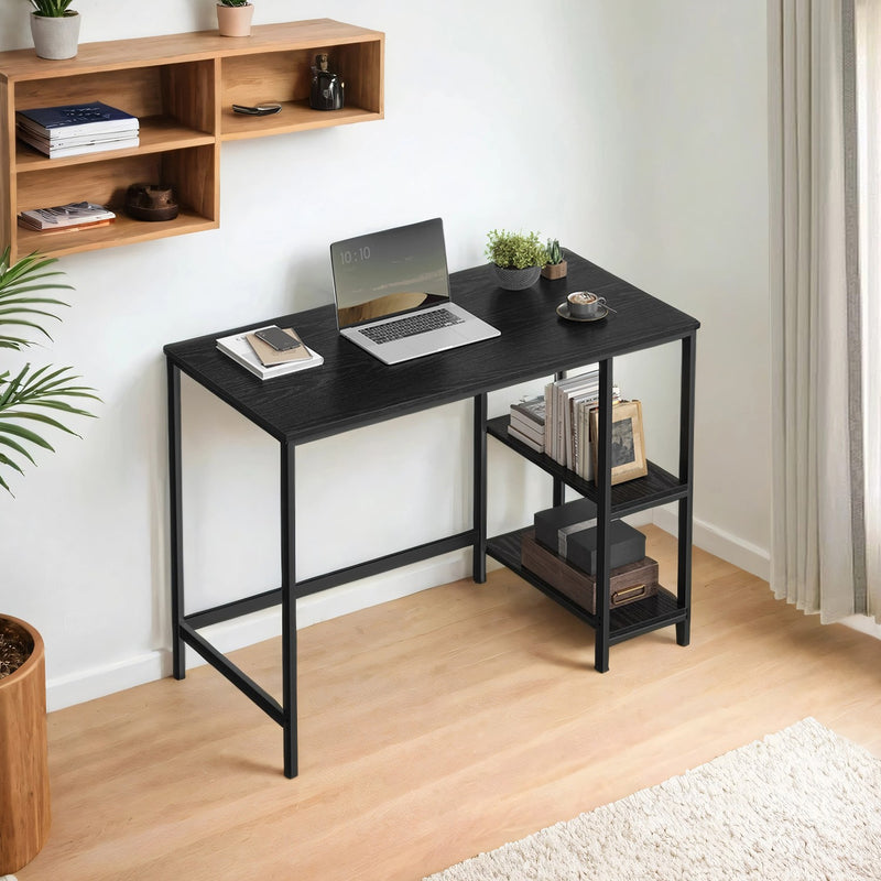 Industrial Computer Desk with 2 Storage Shelves for Home Office Workspace by Vasagle