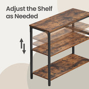L Shaped Corner Desk with Adjustable Shelves Ideal for Gaming and Office by Vasagle VASAGLE
