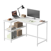 L Shaped Corner Computer Desk with Adjustable Storage for Gaming Office by VASAGLE VASAGLE