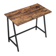 Compact Home Office Desk Sturdy Steel Frame Stylish Workspace 100x50x76cm by Vasagle VASAGLE