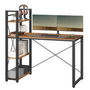Computer Desk with Adjustable Shelf and Steel Frame 120cm by VASAGLE Songmics