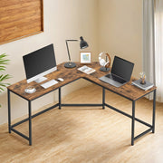 L Shaped Corner Computer Desk 149 x 149 cm Space Saving Workstation for Home Office by Vasagle