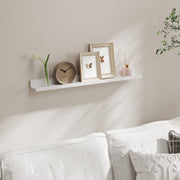 Set of 2 Floating Wall Shelves with Front Edge for Photos and Decor by Songmics