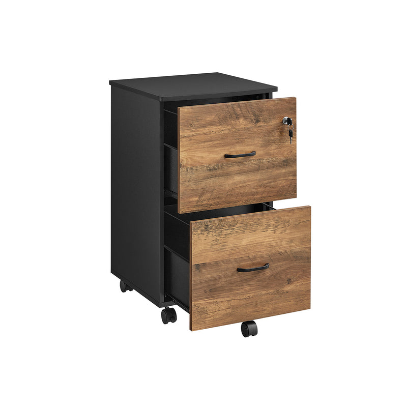 Locking Filing Cabinet with Drawers for Home Office Organisation and Security by Vasagle