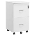2 Drawer Locking Filing Cabinet for Home Office Organisation and Storage by Vasagle