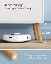 White TV Stand Cabinet for TVs up to 55 Inches with Open Storage 120 cm Wide by Vasagle