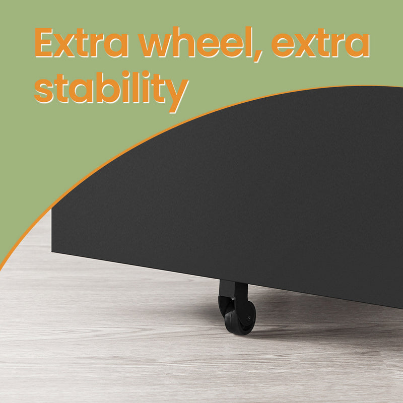 Lockable Mobile Filing Cabinet with 4 Drawers for Documents and Office Supplies by Songmics