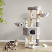 Heavy Duty Cat Tree for Large Cats with Self Warming Pads and Groomers by Feandrea