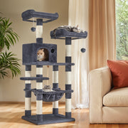 Multi Level Cat Tree Tower with 11 Scratching Posts and Comfy Perches by Feandrea