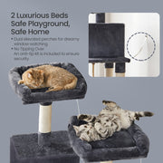 Multi Level Cat Tree Tower with 11 Scratching Posts and Comfy Perches by Feandrea