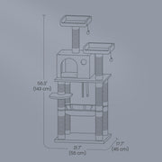 Multi Level Cat Tree Tower with 11 Scratching Posts and Comfy Perches by Feandrea