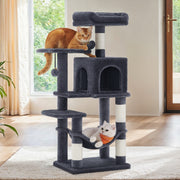 Multi Level Cat Tree Tower with Hammock and Scratching Posts for Indoor Cats by Feandrea