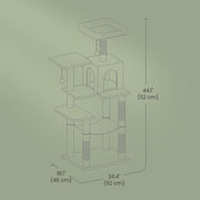 Multi Level Cat Tree Tower with Hammock and Scratching Posts for Indoor Cats by Feandrea