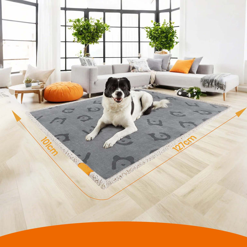 Waterproof Sherpa Fleece Dog Blanket Soft and Machine Washable Pet Throw by Feandrea