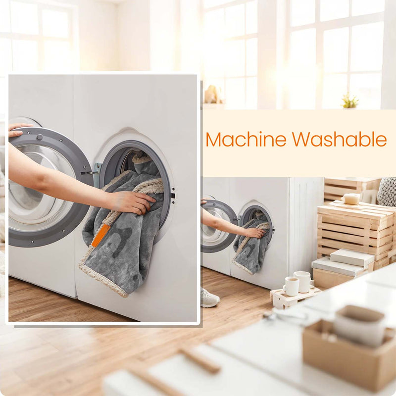 Waterproof Sherpa Fleece Dog Blanket Soft and Machine Washable Pet Throw by Feandrea