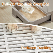 Top Entry Enclosed Cat Litter Box With Lid and Slide Out Tray for Easy Cleaning by Feandrea