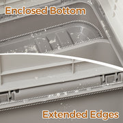 Top Entry Enclosed Cat Litter Box With Lid and Slide Out Tray for Easy Cleaning by Feandrea