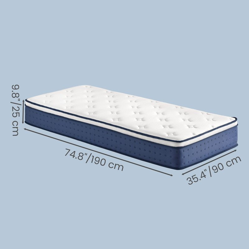 Single Mattress Medium Firm Hybrid Spring Foam for Comfort and Support by VASAGLE VASAGLE
