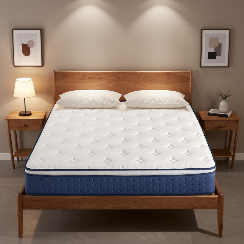 Double Mattress Medium Firm Hybrid Spring Foam for Maximum Comfort by VASAGLE VASAGLE