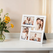 Black Collage Photo Frame for 4x6 Pictures with 4 Openings Wall Display by Songmics
