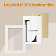 Black Collage Photo Frame for 4x6 Pictures with 4 Openings Wall Display by Songmics