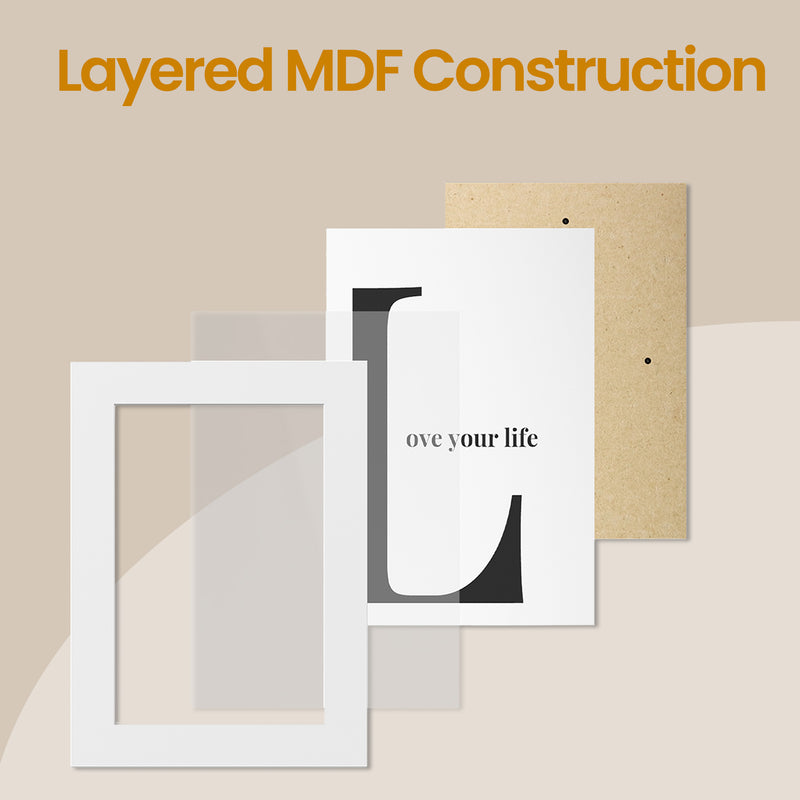 Black Collage Photo Frame for 4x6 Pictures with 4 Openings Wall Display by Songmics