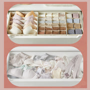 Set of 8 Beige Drawer Organisers for Underwear and Socks Ideal for Wardrobes by Songmics