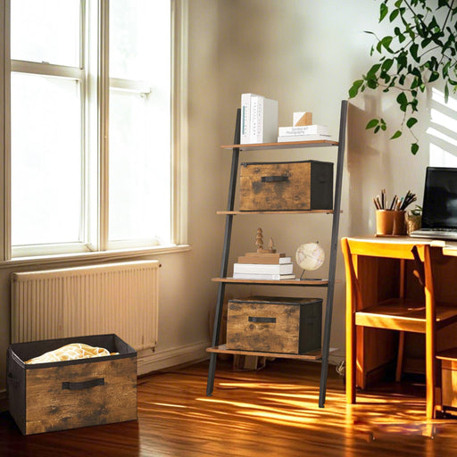 Set of 3 Foldable Fabric Storage Boxes with Handles for Clothes and Shelves by Songmics