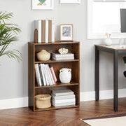 3 Tier Wooden Bookcase with Open Storage Shelves for Home or Office by Vasagle