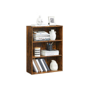 3 Tier Wooden Bookcase with Open Storage Shelves for Home or Office by Vasagle