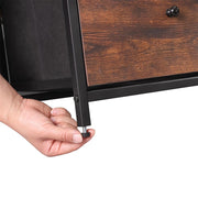 4 Drawer Fabric Storage Unit with Metal Frame for Bedroom or Office by Songmics