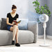12 Inch Powerful Pedestal Fan With 3 Speeds and Oscillating Function for Home and Office by HOMCOM