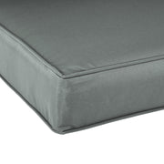 Charcoal Grey 2 Seater Garden Chair Cushion Set for Indoor and Outdoor Comfort