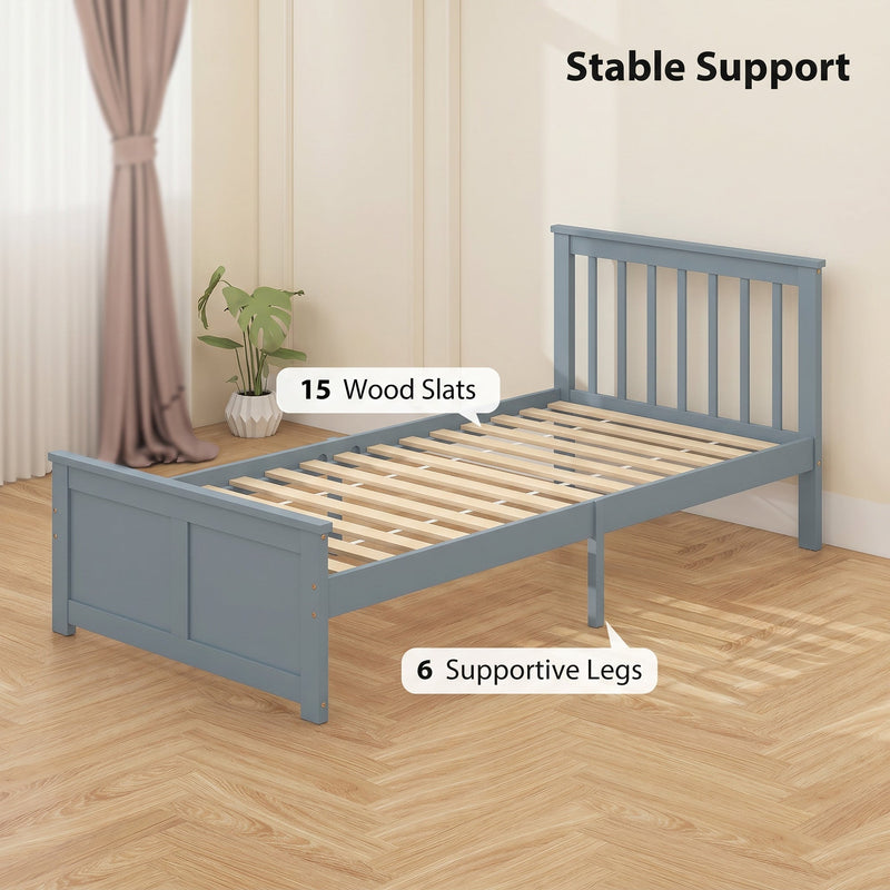 Single Bed Frame with Storage Drawers for Organised Small Bedrooms