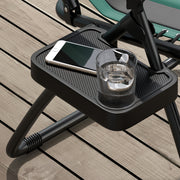 Set of 2 Green Zero Gravity Reclining Lounger Chairs With Padded Seat and Cup Holder by Outsunny