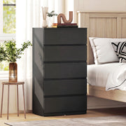 Chest of Drawers with 5 Spacious Storage Drawers for Bedroom Organisation Black AOSOM