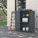 Grey Fir Wood Garden Storage Cabinet 39.5 x 79cm by Outsunny