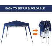 3 x 3m Pop Up Gazebo with Carry Bag Height Adjustable Slant Leg Event Shelter by Outsunny