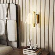 Gold LED Wall Lights 2 Pack with Adjustable Colour Temperature for Bedroom or Hallway