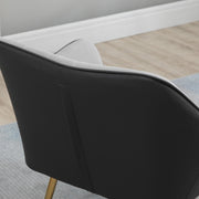 Set of 2 Modern Velvet Armchairs with Gold Legs Ideal for Living Room or Bedroom Light Grey