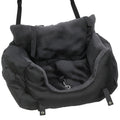 Dog Car Seat For Small Dogs With Safety Leash And Washable Cover For Travel, Black AOSOM