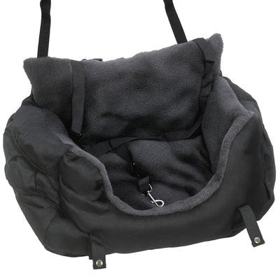 Dog Car Seat For Small Dogs With Safety Leash And Washable Cover For Travel, Black AOSOM