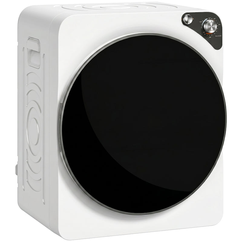 Compact Stackable Tumble Dryer for Small Spaces with Quiet Operation 5 kg White