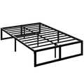 Small Double Bed Frame with Underbed Storage Space for Compact Bedrooms Black